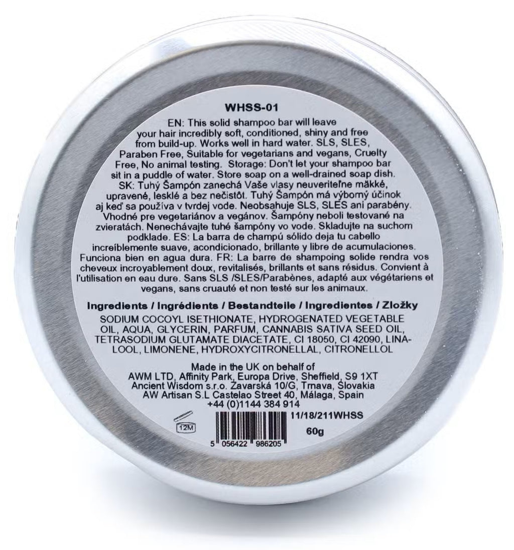 Champô Sólido Wild Hare - Orquídea & Cânhamo (60 g)