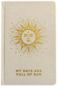 Diário de Capa Dura - Os Meus Dias São Cheios de Sol - 120 Páginas - Marfim & Dourado