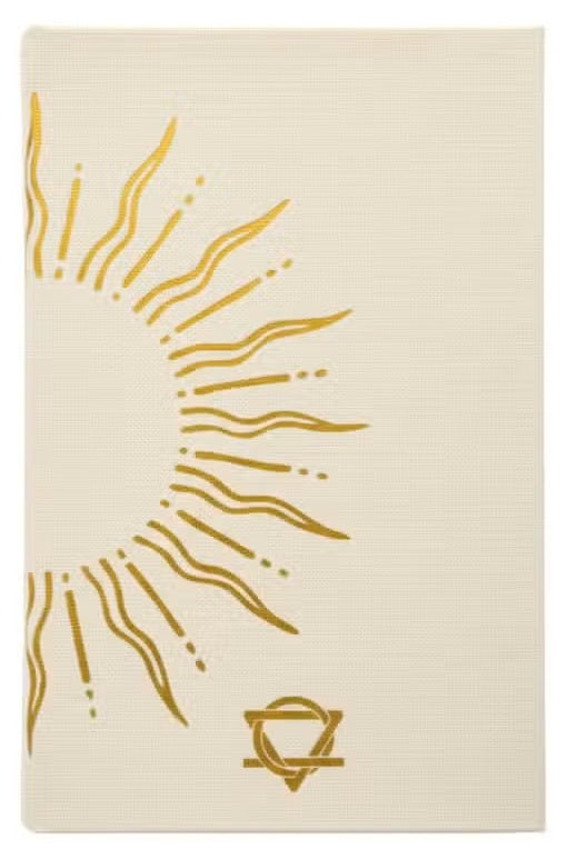 Diário de Capa Dura - Os Meus Dias São Cheios de Sol - 120 Páginas - Marfim & Dourado