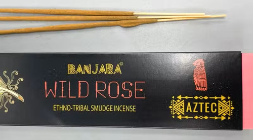 10x Incenso Banjara Tribal Smudge - Rosa Selvagem