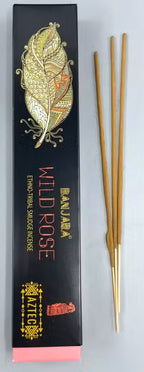 10x Incenso Banjara Tribal Smudge - Rosa Selvagem