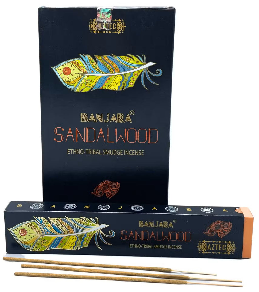 10x Incenso Banjara Tribal Smudge - Sândalo