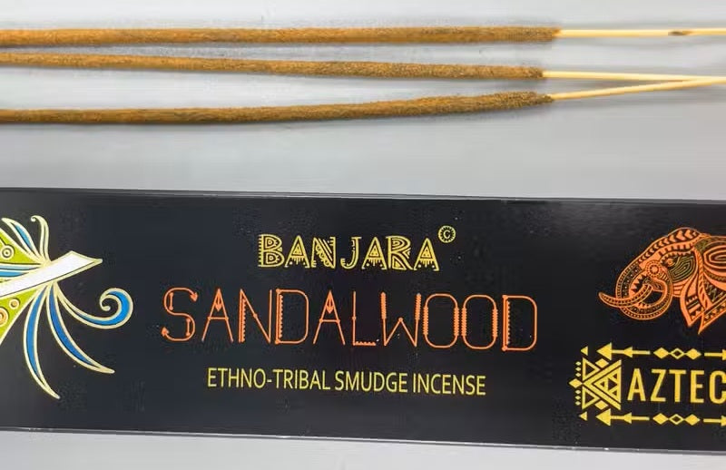 10x Incenso Banjara Tribal Smudge - Sândalo