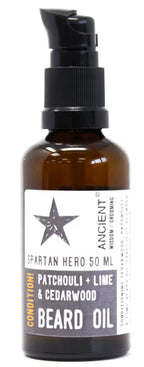 Óleo natural para a barba Spartan Hero - Suavidade