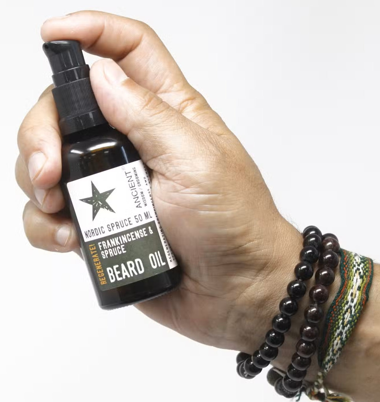 Óleo natural para a barba Spartan Hero - Suavidade