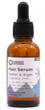 Sérum Capilar Ritual Orgânico - Rícino & Argão Puro (30 ml) - Sem Fragrância