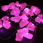 Luzes Encantadas de Pedras Preciosas - Quartzo Rosa