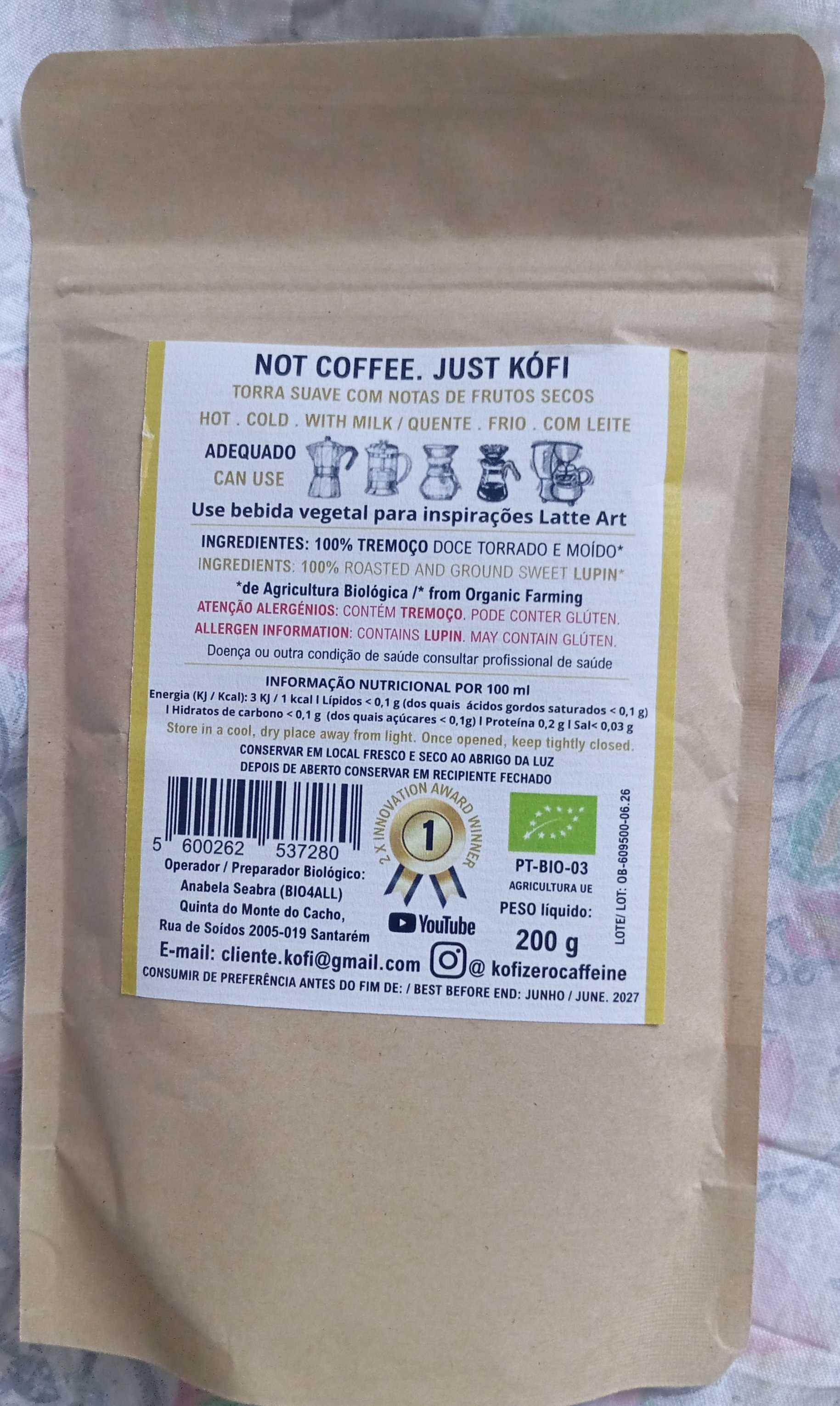Kófi - original blend - "Café" de tremoço bio 200gr